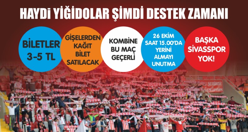 Sivasspor’da Kupa Maçı Yarın