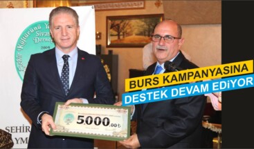 Burs Kampanyasına Destek Devam Ediyor