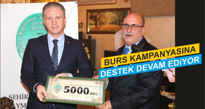 Burs Kampanyasına Destek Devam Ediyor