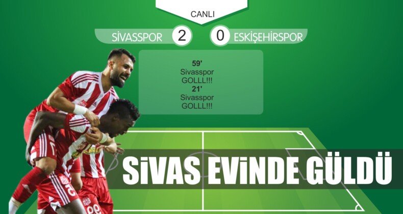 Sivasspor ile Eskişehirspor Canlı Takip