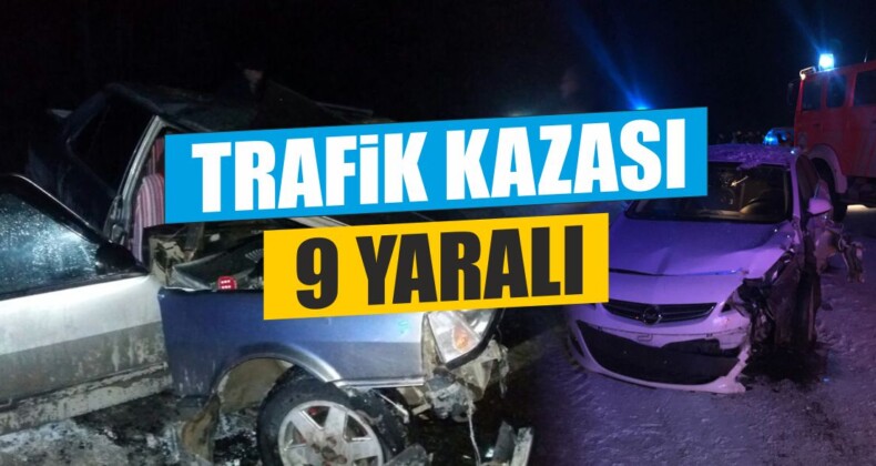 Sivas’ta Trafik Kazası – 9 Yaralı
