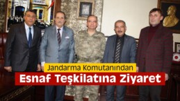 Jandarma Komutanından Esnaf Teşkilatına Ziyaret