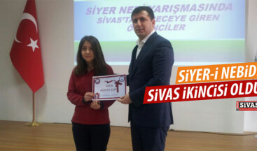 Tuğçe Doğuyurt, Siyer-i Nebi Yarışmasında Sivas İkincisi Oldu