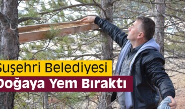 Suşehri Belediyesi Doğaya Yem Bıraktı