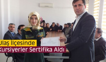 Ulaş İlçesinde Kursiyerler Sertifika Aldı