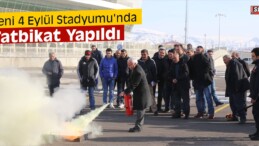 Yeni 4 Eylül Stadyumu’nda Tatbikat