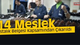 14 Meslek Ustalık Belgesi Kapsamından Çıkarıldı