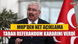 MHP’Den Net Açıklama