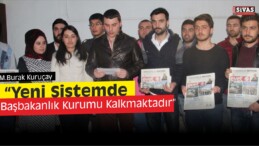 “Yeni Sistemde Başbakanlık Kurumu Kalkmaktadır”