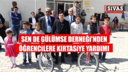 Sen de Gülümse Derneği’nden Öğrencilere Kırtasiye Yardımı