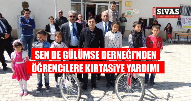 Sen de Gülümse Derneği’nden Öğrencilere Kırtasiye Yardımı