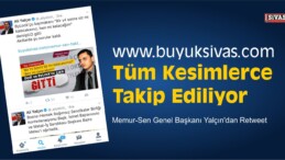 Memur-Sen Genel Başkanı Yalçın’dan Retweet