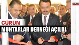 Gürün Muhtarlar Derneği Binası Törenle Açıldı.