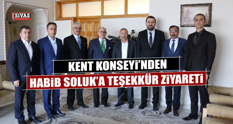 Sivas Kent Konseyi’nden Soluk’a Teşekkür Ziyareti