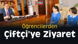 Öğrencilerden Gürün Belediye Başkanı Nami Çiftçi ‘ye Ziyaret