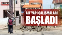 Sivas’ın İlçesi Suşehri’nde Alt Yapı Çalışmaları Başladı