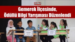 Gemerek ilçesinde, ödüllü bilgi yarışması düzenlendi.