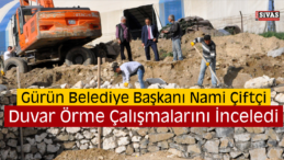 Gürün İlçesinde Taş Duvar Çalışmaları