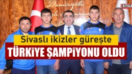 Sivaslı ikizler güreşte Türkiye şampiyonu oldu