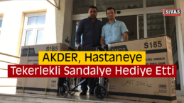 AKDER’den Akıncılar Hastanesi’ne Tekerlekli Sandalye