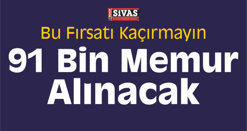 Kamu Kurum ve Kuruluşlarına 91 Bin Memur Alınacak