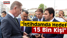 Sivas’ta 13 Bin 480 Kişi İstihdam Edildi