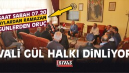 Ramazan Ayında da Vali Gül Halk Günü nde Vatandaşı Dinliyor