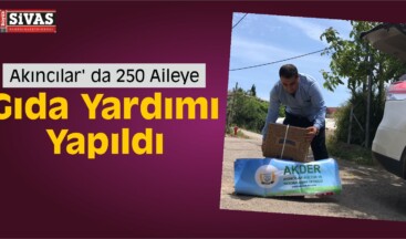 Akıncılar’da İhtiyaç Sahibi Ailelere Gıda Yardımı