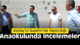 Kızılay’ın Suşehri’de Yaptırdığı Anaokulu