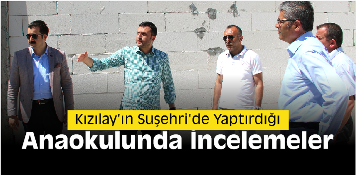 Kızılay’ın Suşehri’de Yaptırdığı Anaokulu