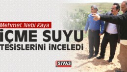 Mehmet Nebi Kaya İçme Suyu Tesislerini İnceledi