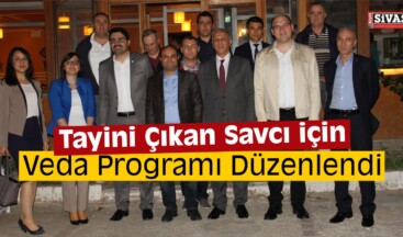 Suşehri’nde Tayini Çıkan Savcı İçin Veda Programı