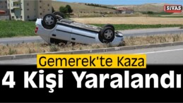 Gemerek’te Trafik Kazası Meydana Geldi