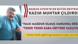 Muhtar Kazım Gözel’den Belediye Başkanı Aydın’a Eleştiri