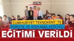 Cumhuriyet Teknokent ‘te Robotik ve Kodlama Atölyesi Eğitimi Verildi