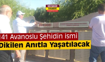 Avanoslu 141 Şehit İçin Anıt Dikildi