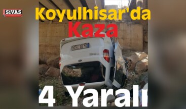 Sivas’ta Trafik Kazası: 4 Yaralı