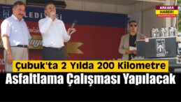 Melih Gökçek: “Çubuk’ta Asfaltsız Yol Kalmayacak”