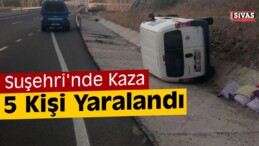 Sivas’ta Trafik Kazası: 5 Yaralı