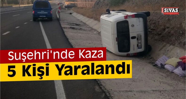 Sivas’ta Trafik Kazası: 5 Yaralı