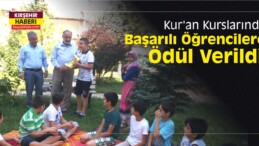 Kırşehir’de Kur’an Kurslarında Başarılı Öğrencilere Ödül Verildi