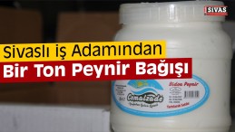 İş Adamından Bir Ton Tulum Peyniri Bağışı