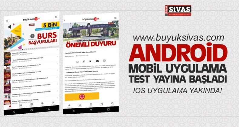 Büyük Sivas Mobil Uygulaması Yayında