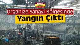 Ankara’da Plastik Kaplama Dükkanında Yangın