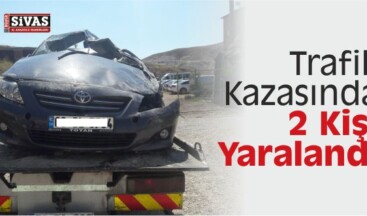 Gürün ilçesinde Trafik Kazasında 2 Kişi Yaralandı