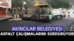 Akıncılar Belediyesinin Asfalt Çalışmaları