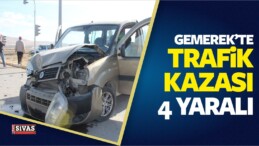 Gemerek’te Trafik Kazası: 4 Yaralı