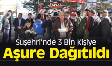 Suşehri’nde 3 Bin Kişiye Aşure Dağıtıldı