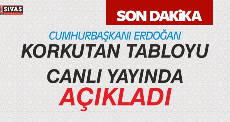 Erdoğan Korkutan Tabloyu Canlı Yayında Açıkladı