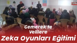 Gemerek’te Velilere Zeka Oyunları Eğitimi